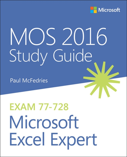 MOS 2016 Study Guide for Microsoft Excel Expert, EPUB eBook