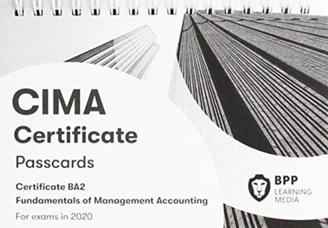 CIMA BA2 Fundamentals of Management Accounting : Passcards, Spiral bound Book