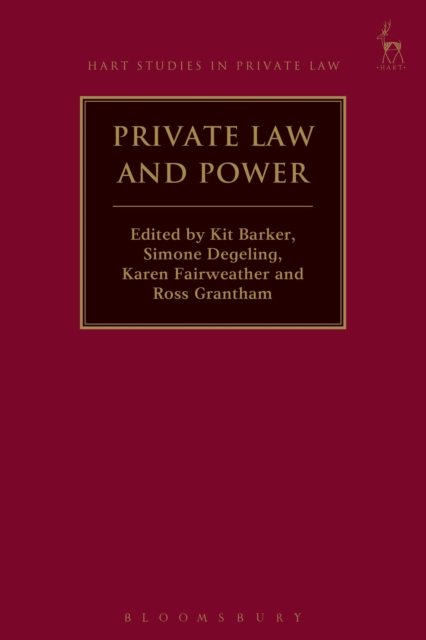 Private Law and Power, Hardback Book