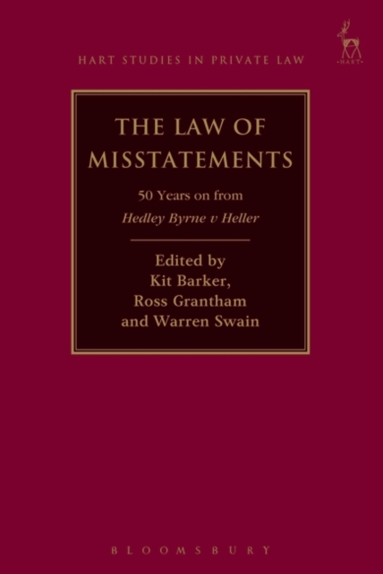 The Law of Misstatements : 50 Years on from Hedley Byrne v Heller, Paperback / softback Book