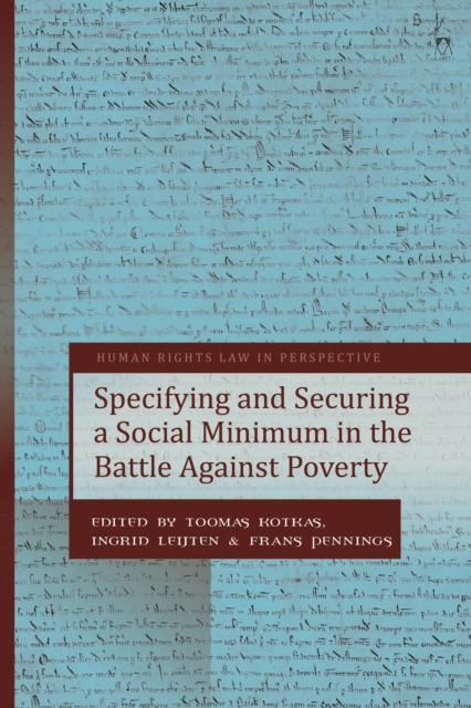 Specifying and Securing a Social Minimum in the Battle Against Poverty, Hardback Book