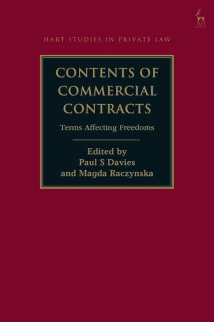 Contents of Commercial Contracts : Terms Affecting Freedoms, PDF eBook