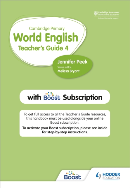 Cambridge Primary World English Teacher's Guide Stage 4 with Boost Subscription, Multiple-component retail product Book