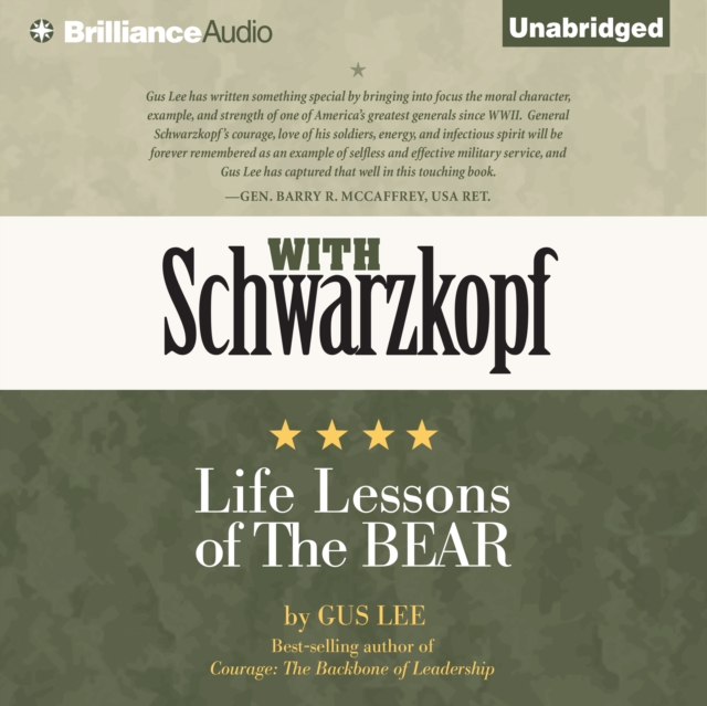 With Schwarzkopf : Life Lessons of The Bear, eAudiobook MP3 eaudioBook