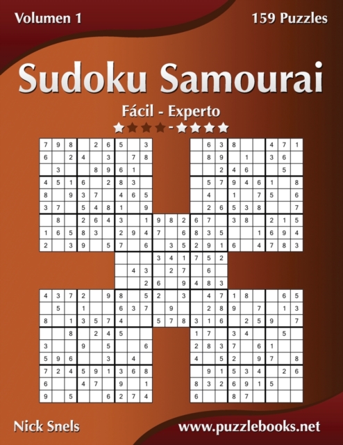 Sudoku Samurai - De Facil a Experto - Volumen 1 - 159 Puzzles, Paperback / softback Book