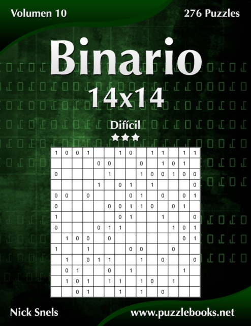 Binario 14x14 - Dificil - Volumen 10 - 276 Puzzles, Paperback / softback Book