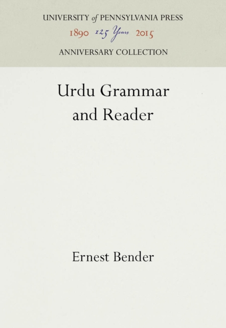 Urdu Grammar and Reader, PDF eBook