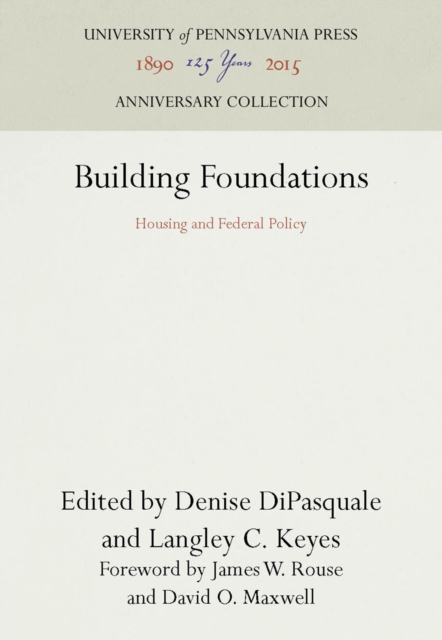 Building Foundations : Housing and Federal Policy, PDF eBook