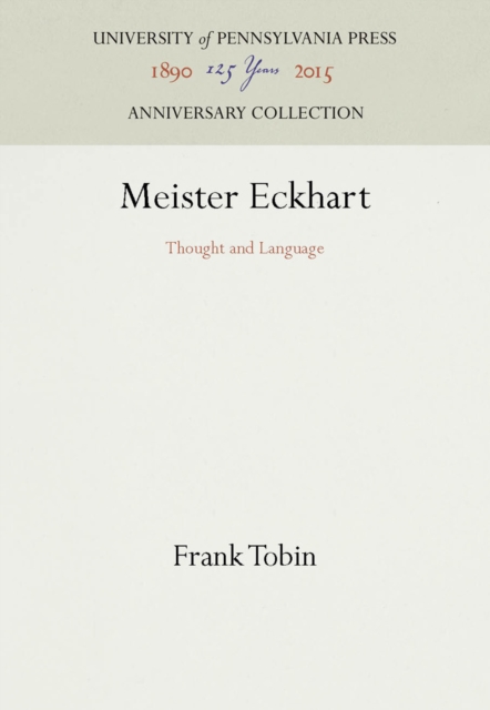 Meister Eckhart : Thought and Language, PDF eBook