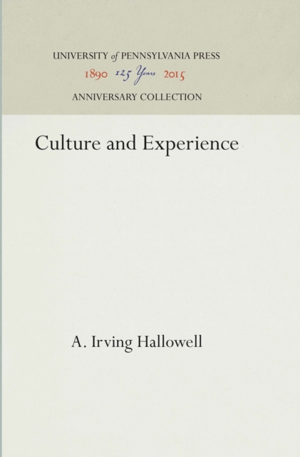 Culture and Experience, Hardback Book