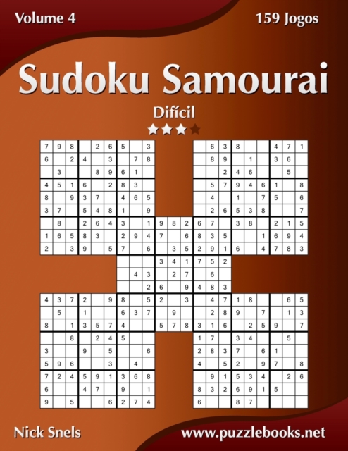 Sudoku Samurai - Dificil - Volume 4 - 159 Jogos, Paperback / softback Book