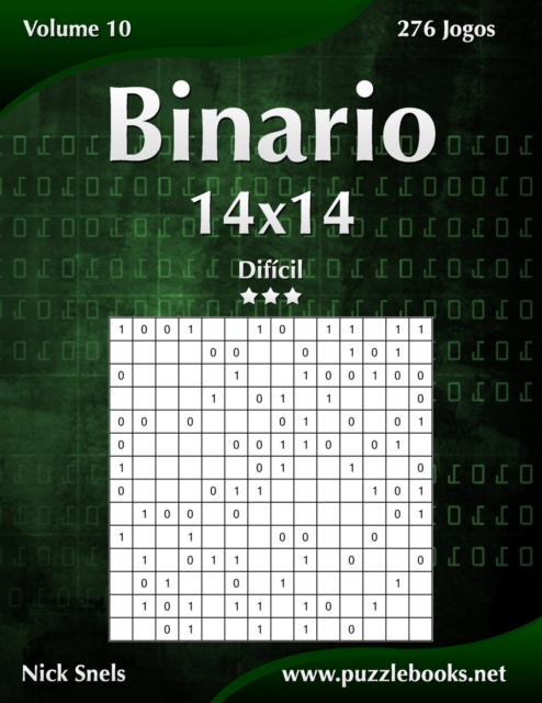 Binario 14x14 - Dificil - Volume 10 - 276 Jogos, Paperback / softback Book