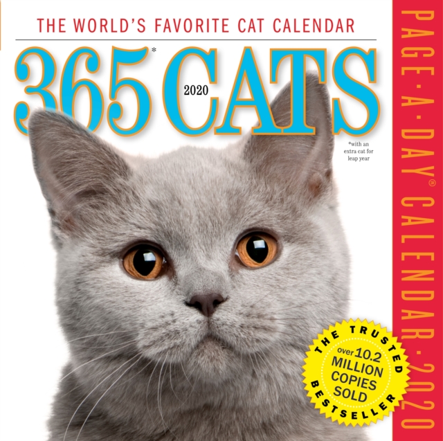 2020 365 Cats Colour Page-A-Day Calendar, Calendar Book
