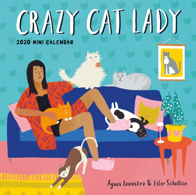 2020 Crazy Cat Lady Mini Wall Calendar, Calendar Book