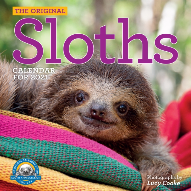 2021 Sloths Wall Calendar, Calendar Book