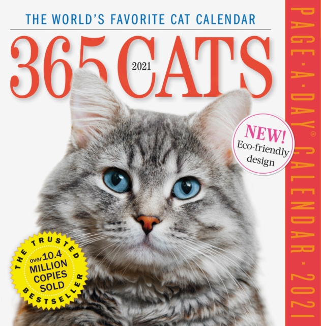 2021 365 Cats Colour Page-A-Day Calendar, Calendar Book