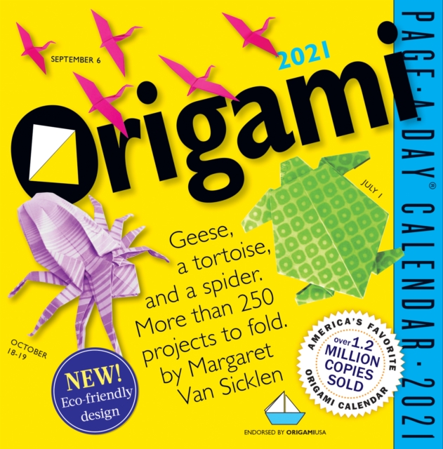 2021 Origami Colour Page-A-Day Calendar, Calendar Book