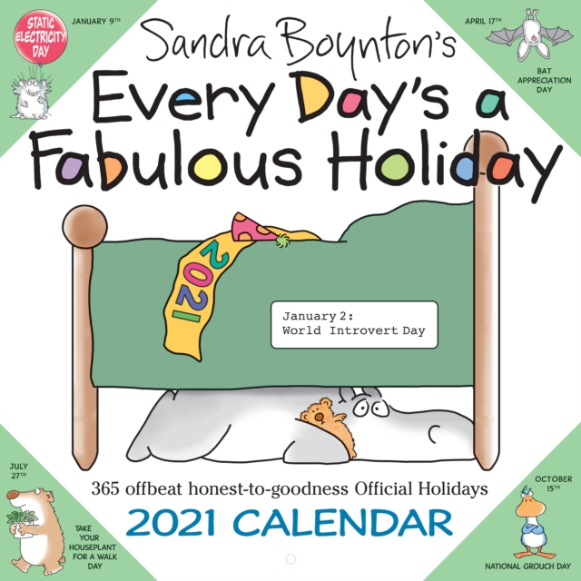 2021 Every Days a Fabulous Holiday Wall Calendar, Calendar Book