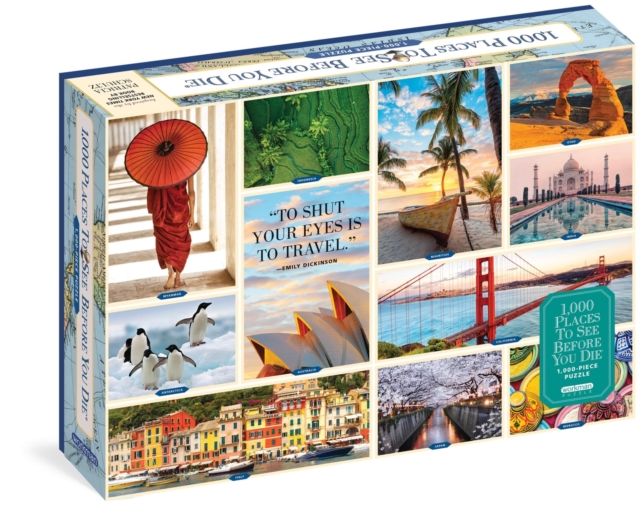 1,000 Places to See Before You Die 1,000-Piece Puzzle : For Adults Travel Gift Jigsaw 26 3/8" x 18 7/8", Multiple-component retail product Book