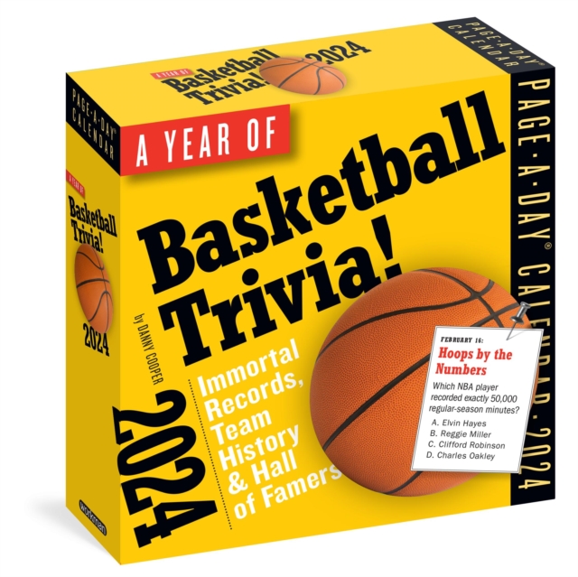 Year of Basketball Trivia! Page-A-Day Calendar 2024 : Immortal Records, Team History & Hall of Famers, Calendar Book