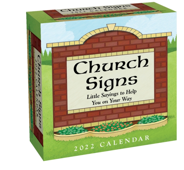 Church Signs 2022 Day-to-Day Calendar, Calendar Book