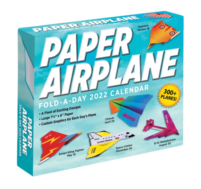 Paper Airplane 2022 Fold-A-Day Calendar, Calendar Book