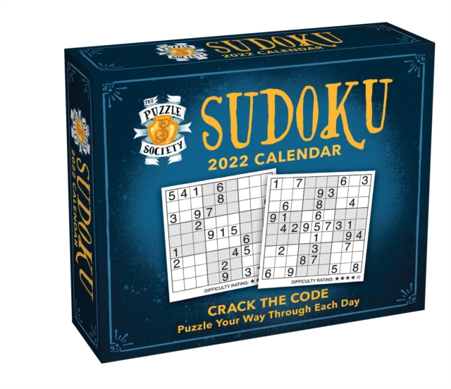 Puzzle Society Sudoku 2022 Day-to-Day Calendar, Calendar Book