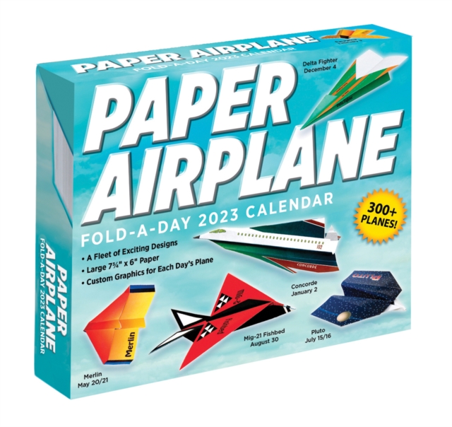 Paper Airplane 2023 Fold-A-Day Calendar, Calendar Book