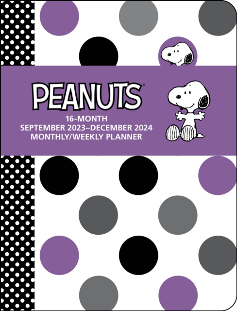 Peanuts 16-Month 2023-2024 Monthly/Weekly Planner Calendar, Calendar Book