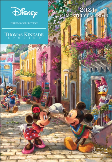 Disney Dreams Collection by Thomas Kinkade Studios: 12-Month 2024 Monthly Pocket Planner Calendar, Calendar Book