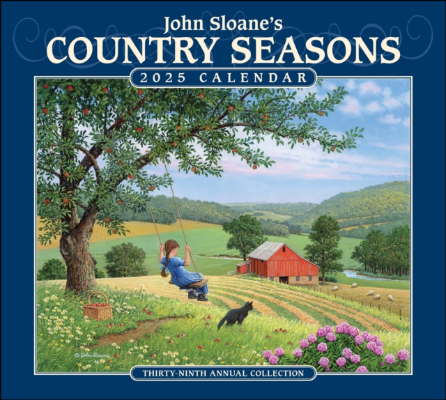 John Sloane's Country Seasons 2025 Deluxe Wall Calendar, Calendar Book
