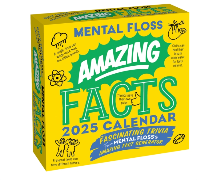 Amazing Facts from Mental Floss 2025 Day-to-Day Calendar, Calendar Book