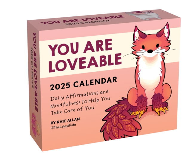 Kate Allan 2025 Day-to-Day Calendar : You Are Lovable, Calendar Book