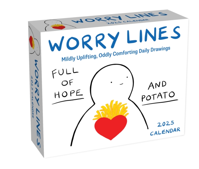 A Worry Lines 2025 Day-to-Day Calendar : Mildly Uplifting Oddly Comforting Daily Drawings, Calendar Book