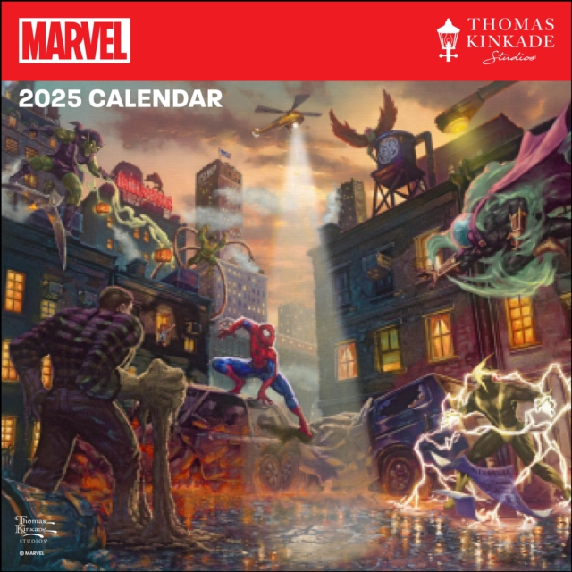MARVEL by Thomas Kinkade Studios 2025 Wall Calendar, Calendar Book