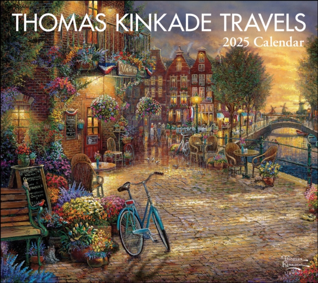 Thomas Kinkade Travels 2025 Deluxe Wall Calendar, Calendar Book