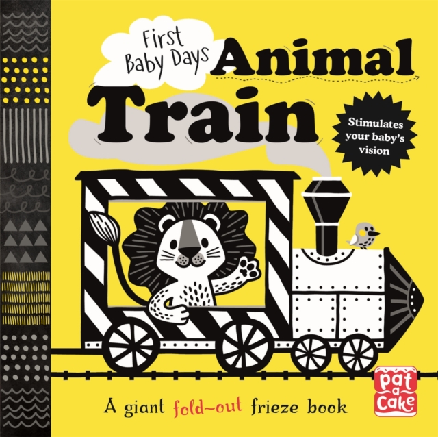 First Baby Days: Animal Train : A high-contrast, fold-out board book, Board book Book