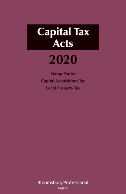 Capital Tax Acts 2020, PDF eBook