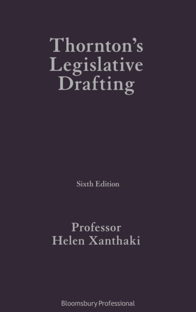 Thornton's Legislative Drafting, Hardback Book