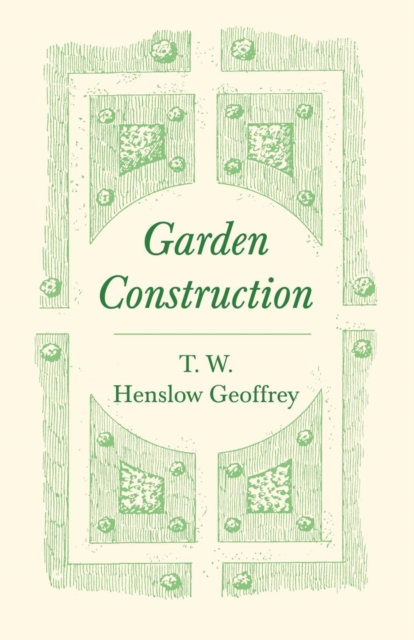 Garden Construction, Paperback / softback Book