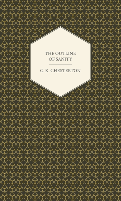 Outline of Sanity, Hardback Book