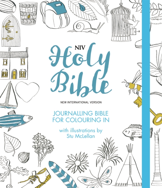NIV Journalling Bible for Colouring In : With unlined margins and illustrations to colour in, Hardback Book
