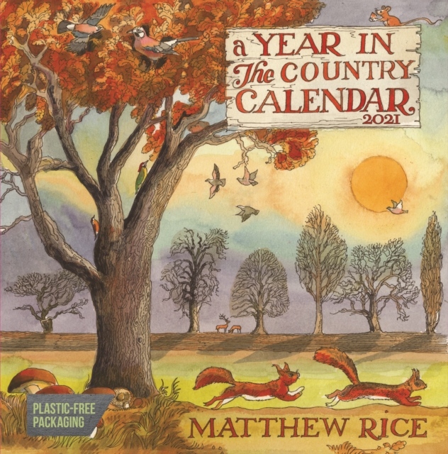 Matthew Rice, A Year in the Country Square Wall Calendar 2021, Paperback Book