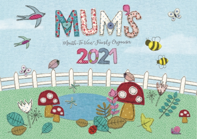Mum's Fabric & Buttons Month-to-View A4 Planner Calendar 2021, Paperback Book