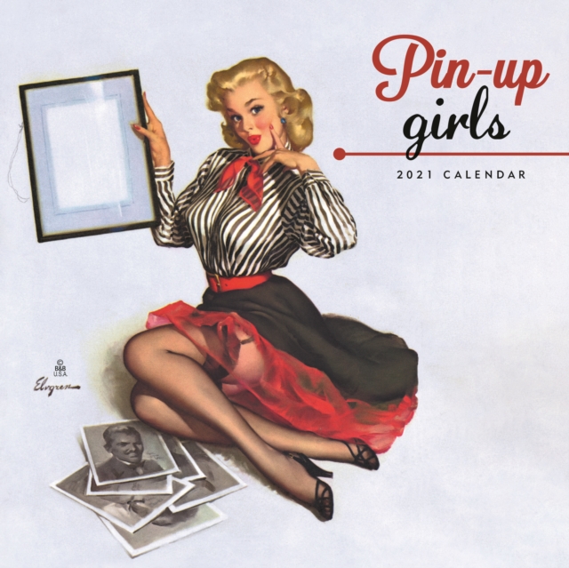 Pin Up Girls Mini Square Wall Calendar 2021, Paperback Book