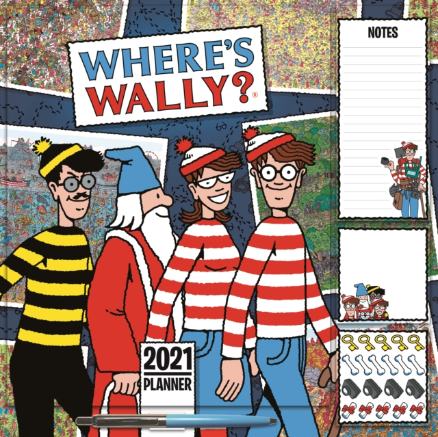 Where's Wally Household Square Wall Planner Calendar 2021, Paperback Book