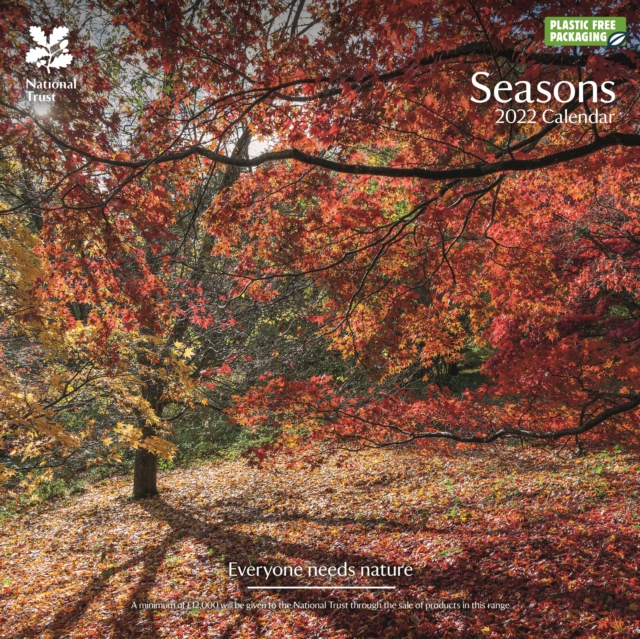National Trust Seasons Square Wall Calendar 2022, Calendar Book