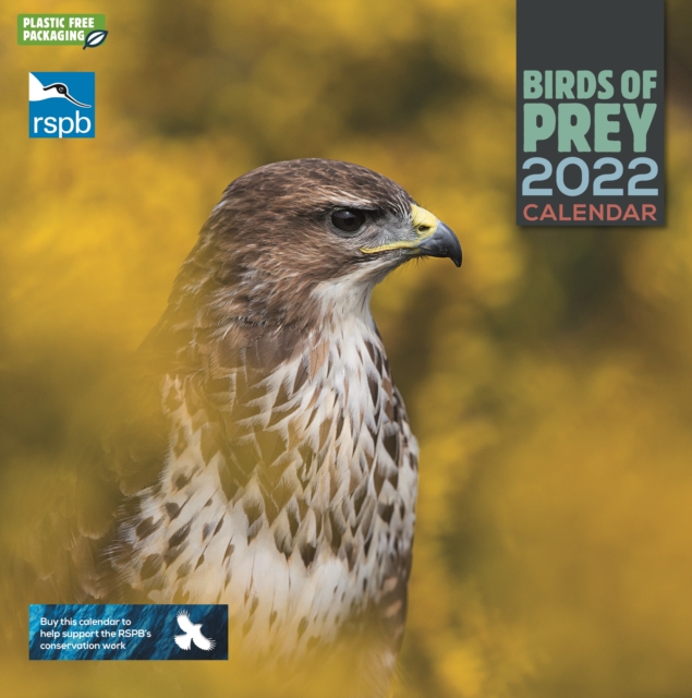 RSPB Birds of Prey Square Wall Calendar 2022, Calendar Book