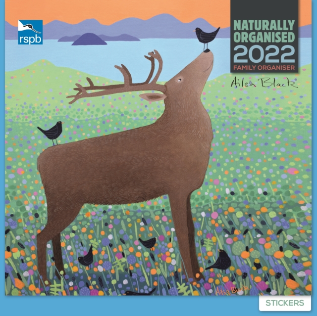 Ailsa Black, RSPB Household Square Wall Planner Calendar 2022, Calendar Book