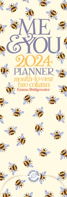 Emma Bridgewater, Me & You Bumblebee Planner Slim Calendar 2024, Calendar Book